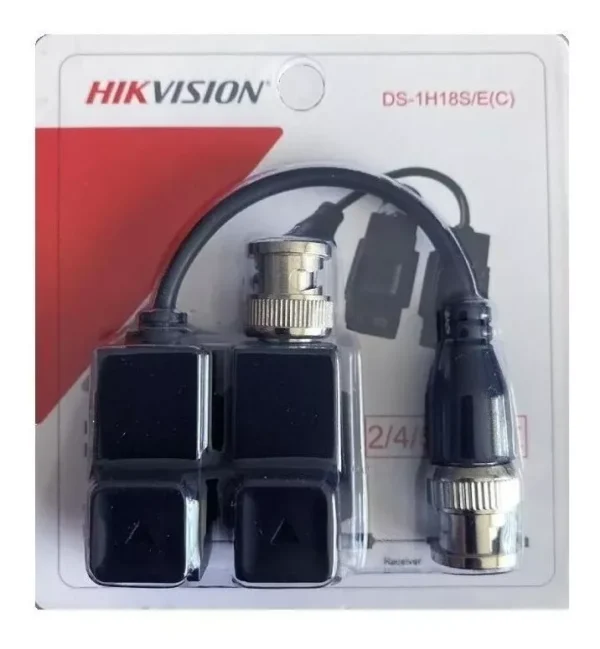 Par De Balun Pasivo Cctv 5MP Hikvision Conexión Bnc