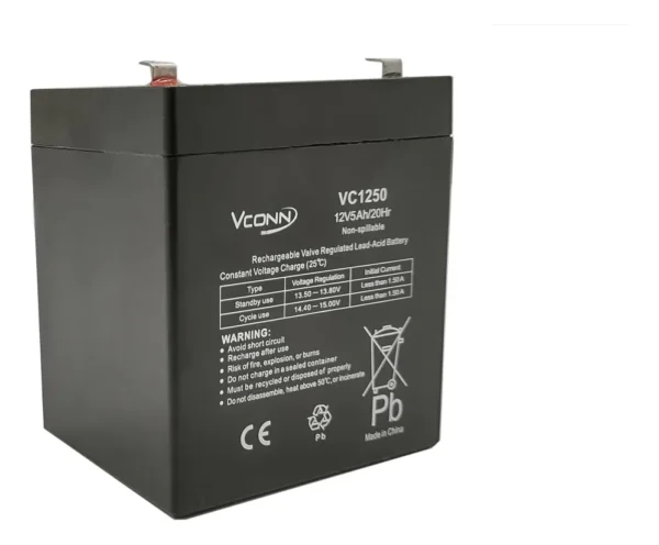 Batería Sellada 12 Voltios 5 Amperes Vconn