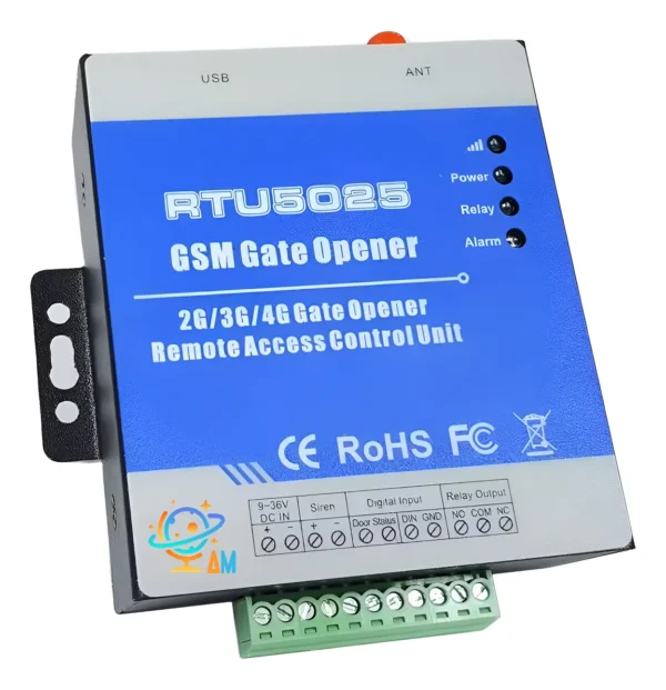 Abre Puerta Portón Con Celular Rtu 5025 1000 Usuarios Gsm 3G/4G Con Carga Masiva y Bateria De Respaldo
