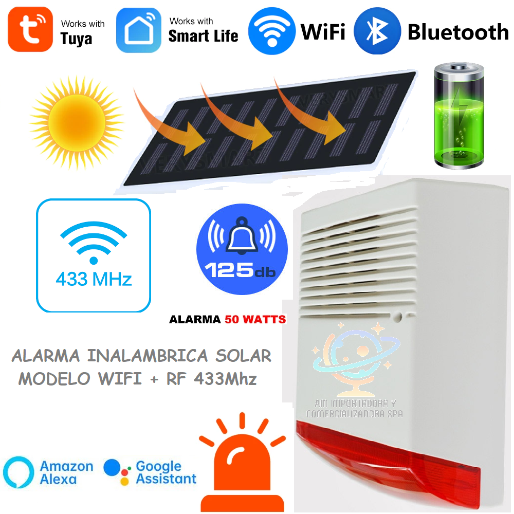 Kit Alarma Casa Inalámbrica Wifi Celular App Smartlife- Tuya