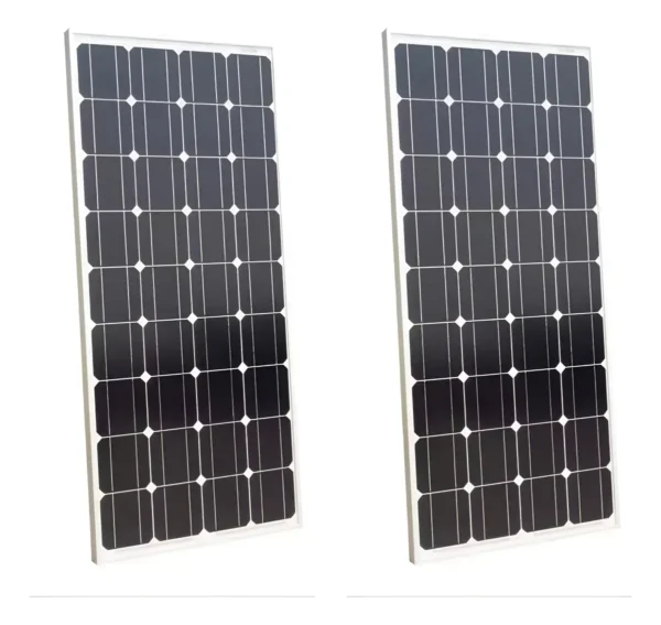 Kit 2 Panel Solar Monocristalino Fotovoltaico 12v 200w