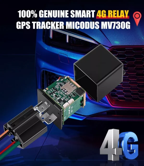 Gps Auto 4g Camioneta Motos Corta Corriente Rastreador Mv730G