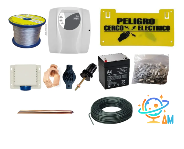 Kit Para Cerco Electrico Profesional Nice 40 Metros