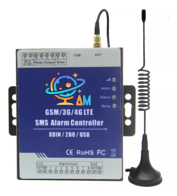 Sistema De Monitoreo Inalámbrico Gsm 4g Alerta Por Sms Rtu Alarma
