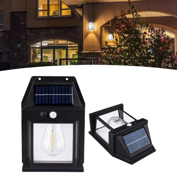 Lampara Led Solar Exterior Sensor Con Sensor De Movimiento