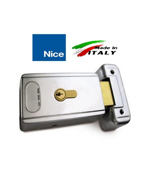 CHAPA ELECTROMECANICA 12V HORIZONTAL NICE PARA PORTONES BATIENTES