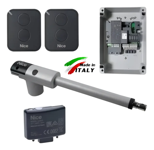 Kit Brazo Electromecánico Nice Para Portón Batiente de Hasta 4 Metros